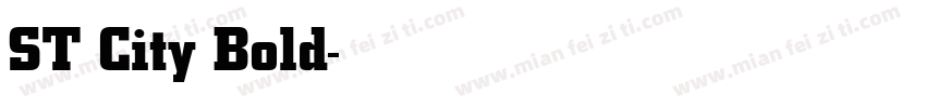 ST City Bold字体转换